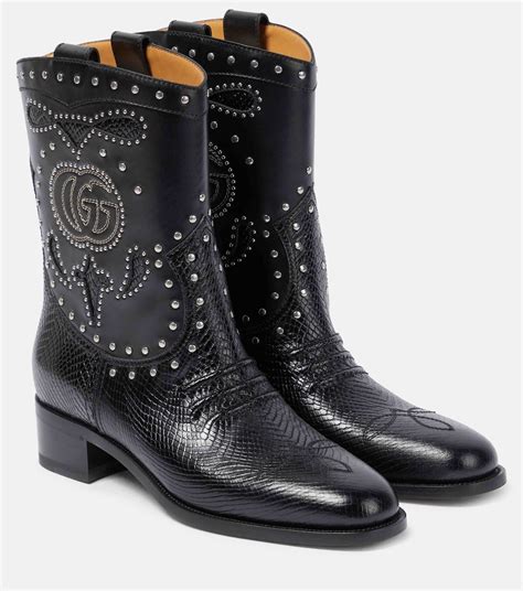 gucci cowboy boots gucci shoes on|gucci black combat boots.